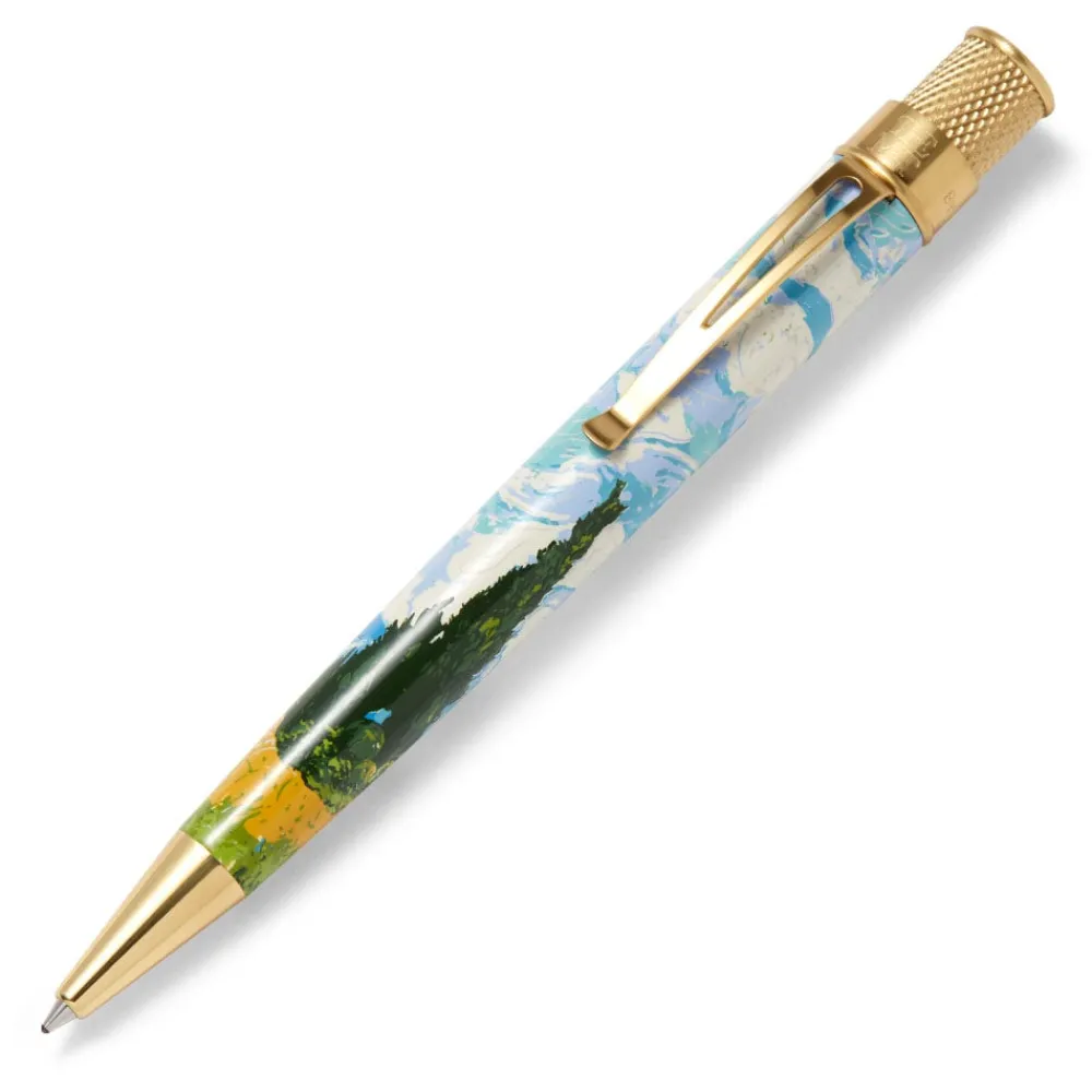 Office^The Met Store Retro 51 Van Gogh Wheat Field with Cypresses Rollerball Pen