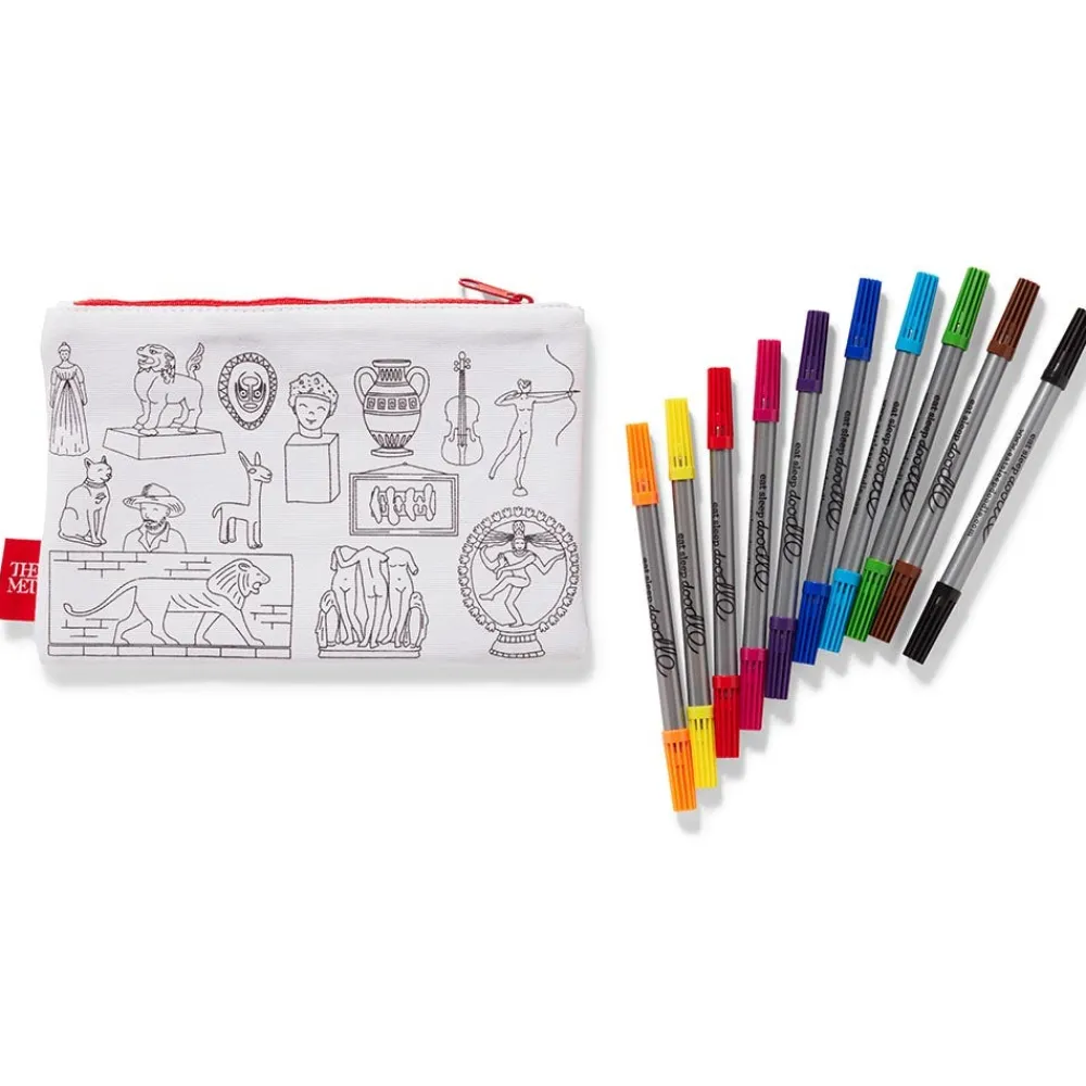 Art Supplies & Easels^The Met Store Favorite Galleries of The Met Color & Learn Washable Kids' Pencil Case