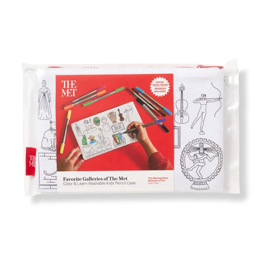 Art Supplies & Easels^The Met Store Favorite Galleries of The Met Color & Learn Washable Kids' Pencil Case