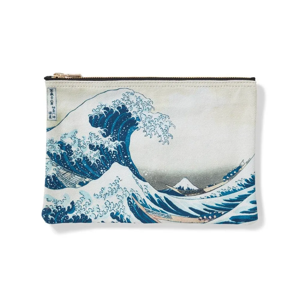 Bags^The Met Store Hokusai Great Wave Zip Pouch