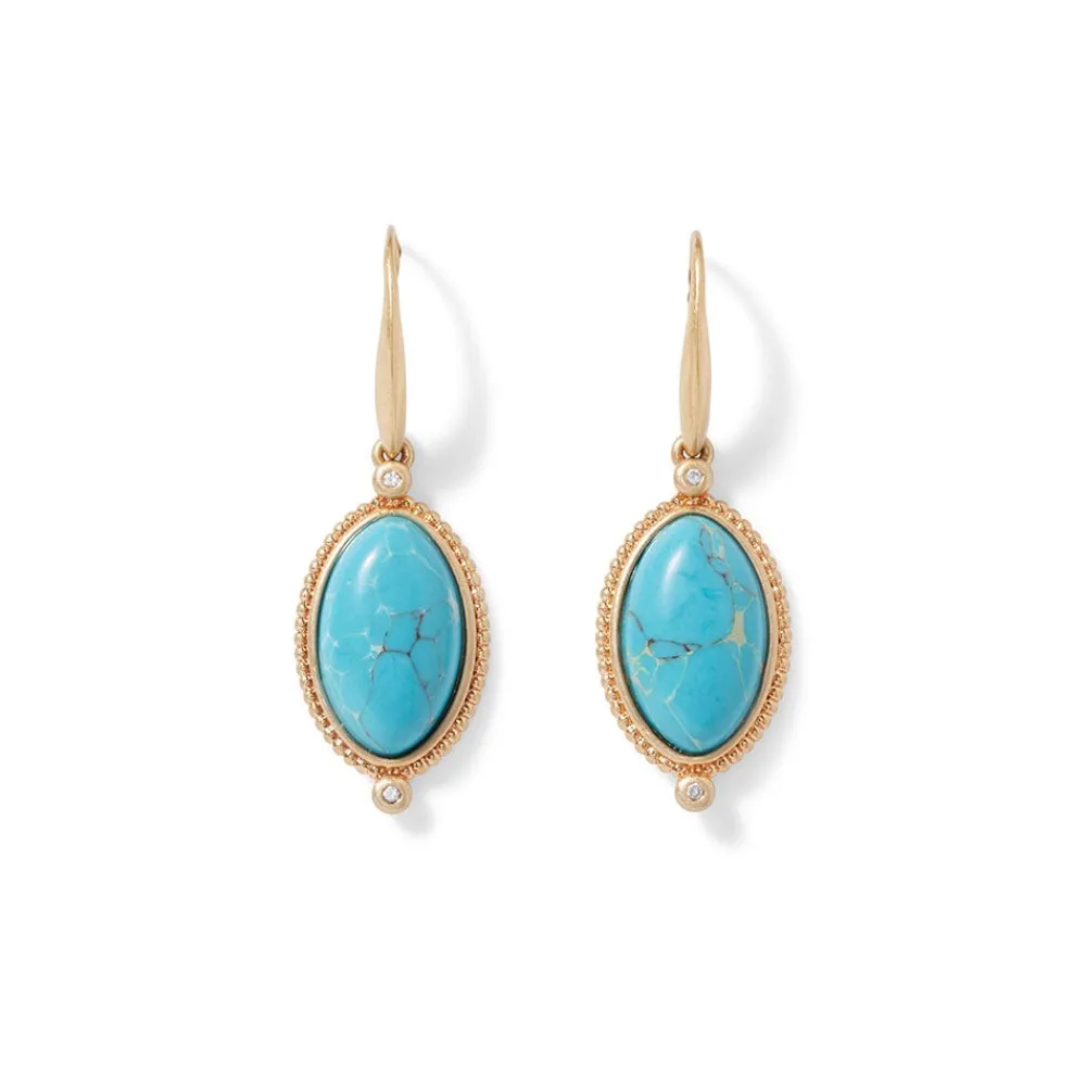 Earrings^The Met Store Egyptian Hathor Turquoise Drop Earrings