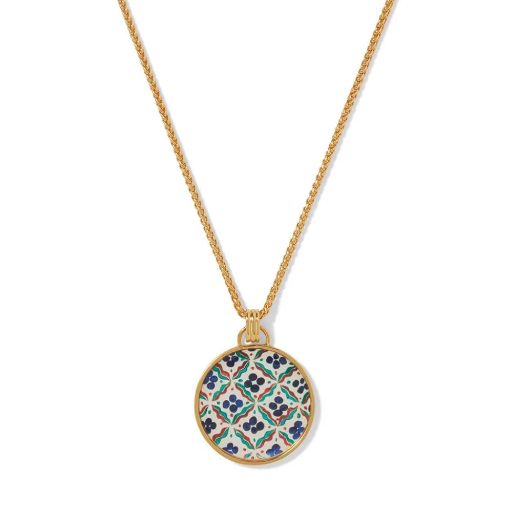 Necklaces^The Met Store Iznik Cintamani Enamel Pendant Necklace