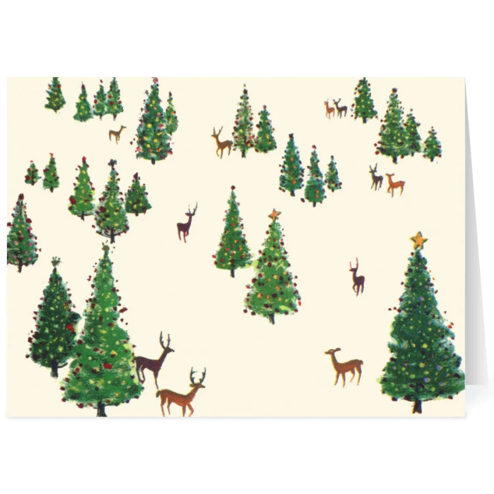 Holiday Cards^The Met Store Dehn: Christmas Tree Forest Holiday Cards