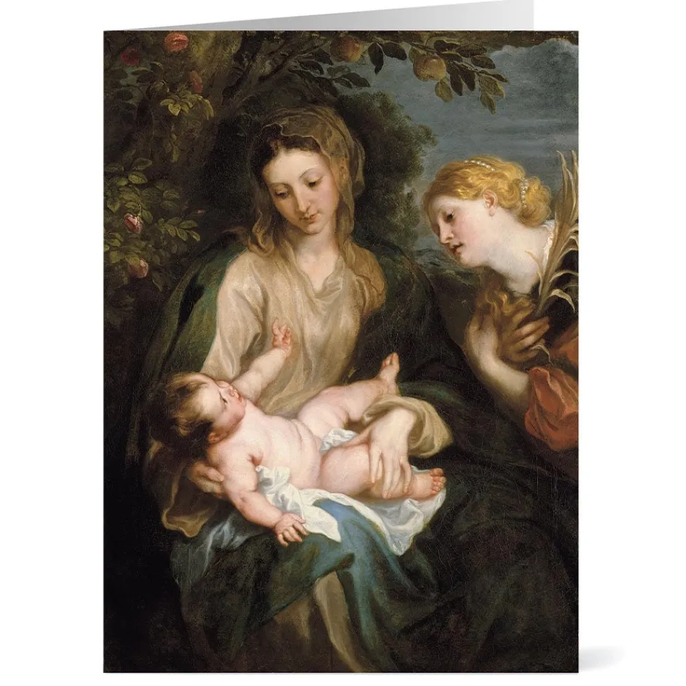 Holiday Cards^The Met Store Van Dyck: Virgin and Child with Saint Catherine of Alexandria Holiday Cards