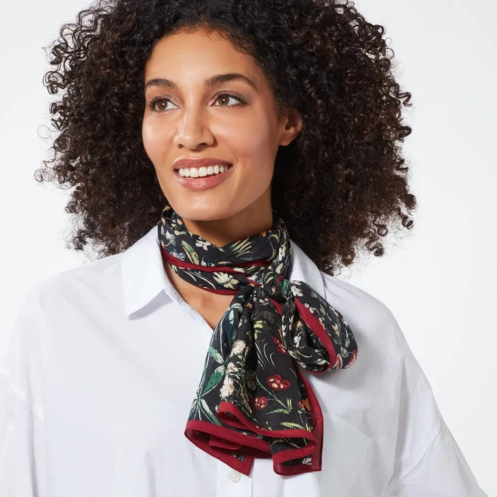 Scarves & Wraps^The Met Store Medieval Millefleurs Oblong Silk Scarf