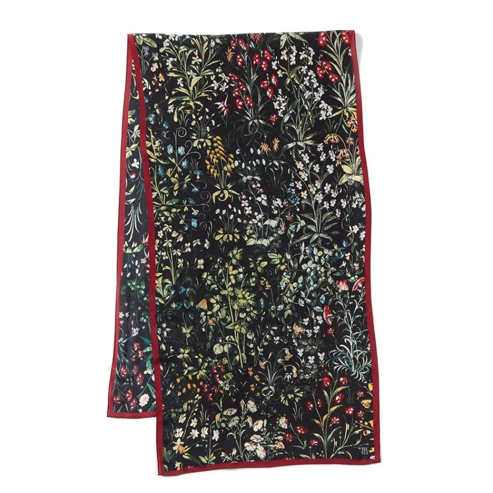 Scarves & Wraps^The Met Store Medieval Millefleurs Oblong Silk Scarf