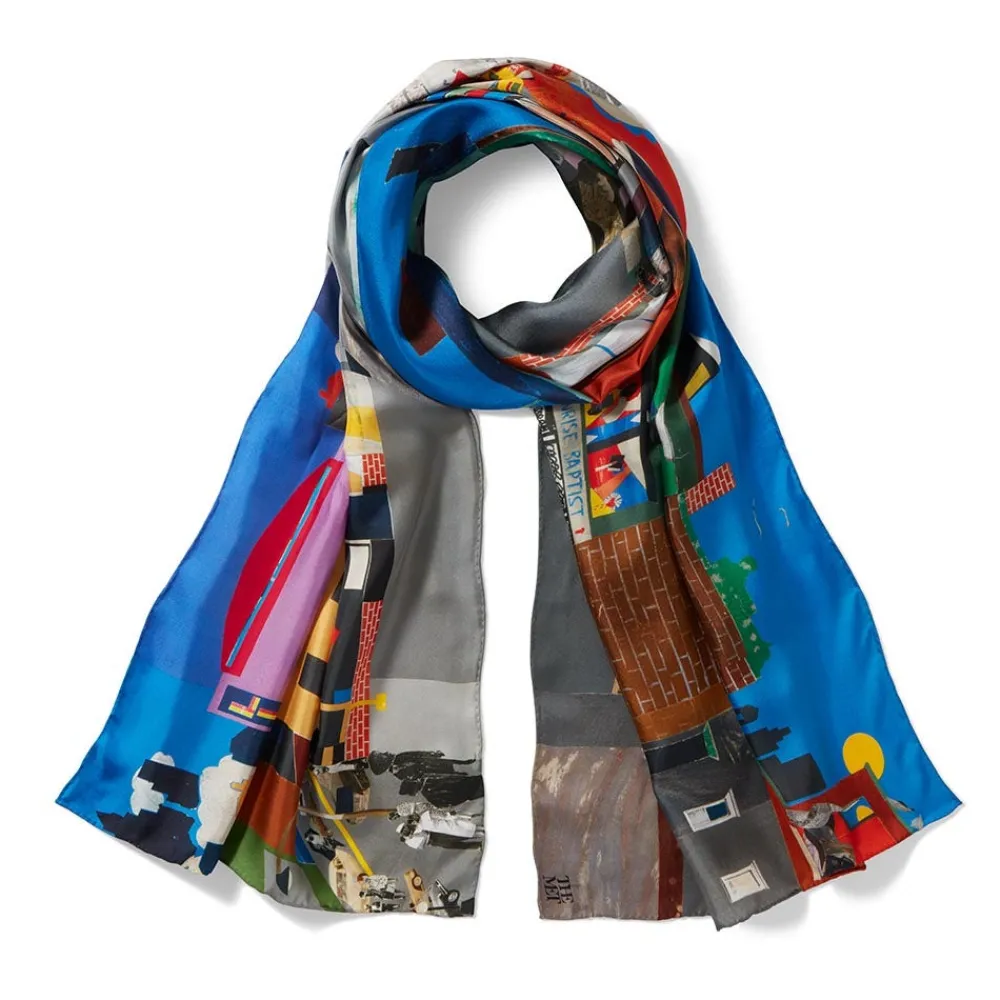 Scarves & Wraps^The Met Store Bearden The Block Oblong Silk Scarf