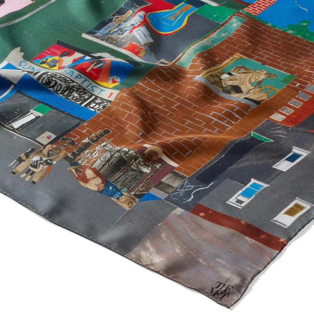 Scarves & Wraps^The Met Store Bearden The Block Oblong Silk Scarf