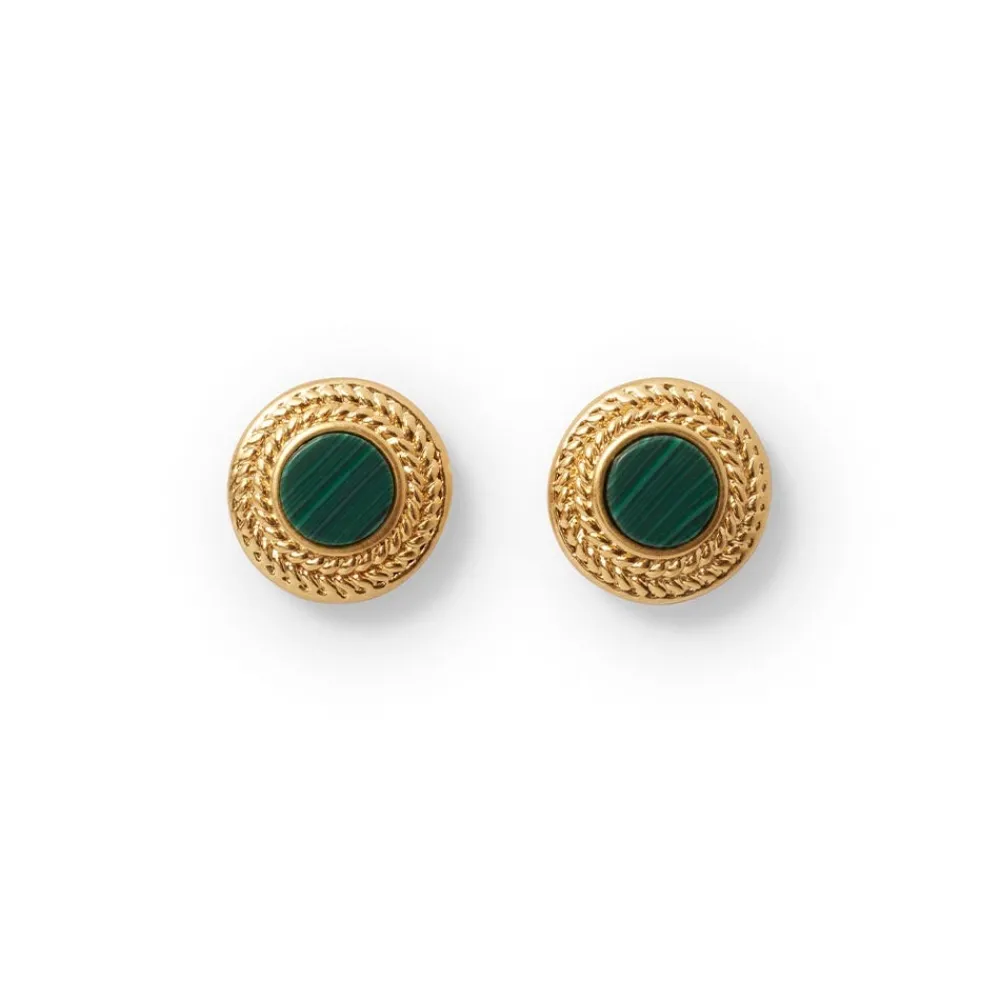 Earrings^The Met Store Roman Malachite Stud Earrings