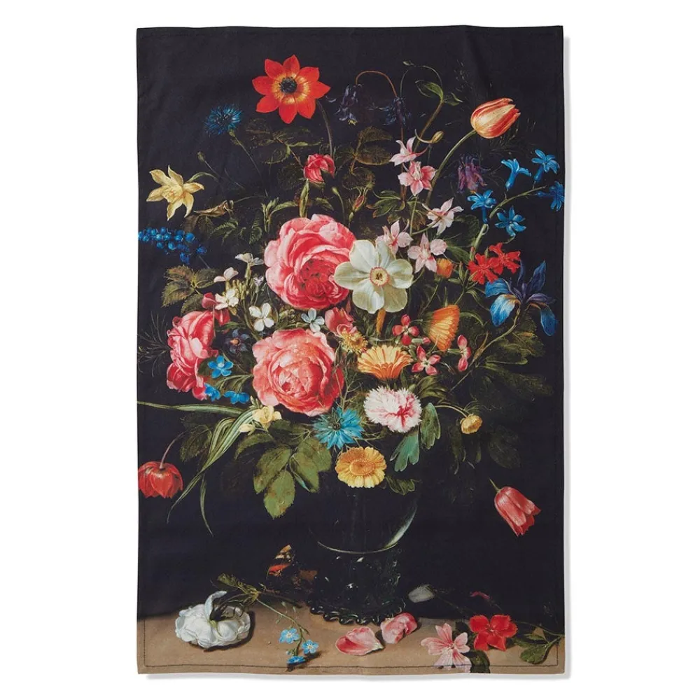 Decorative Accents^The Met Store Peeters Bouquet of Flowers Tea Towel