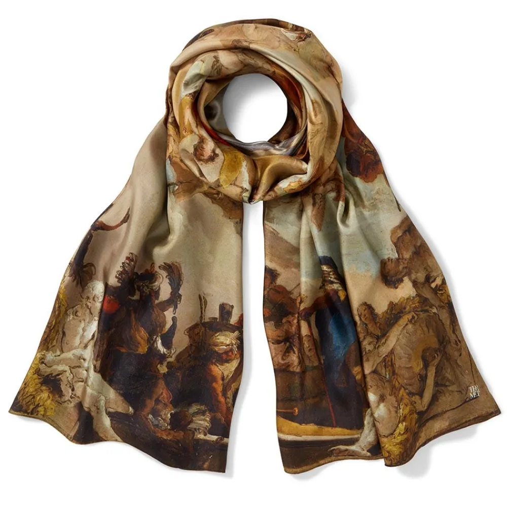 Scarves & Wraps^The Met Store Tiepolo Allegory of the Planets and Continents Oversize Unisex Oblong Silk Scarf