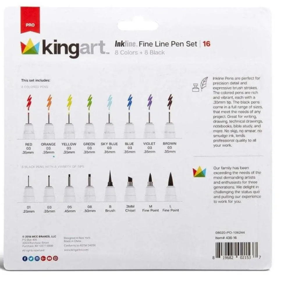 Art Supplies & Easels^The Met Store Inkline Fine Line Pen Set