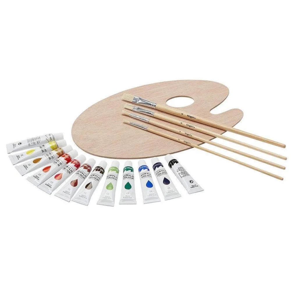 Art Supplies & Easels^The Met Store Acrylic Paint and Tabletop Easel Set