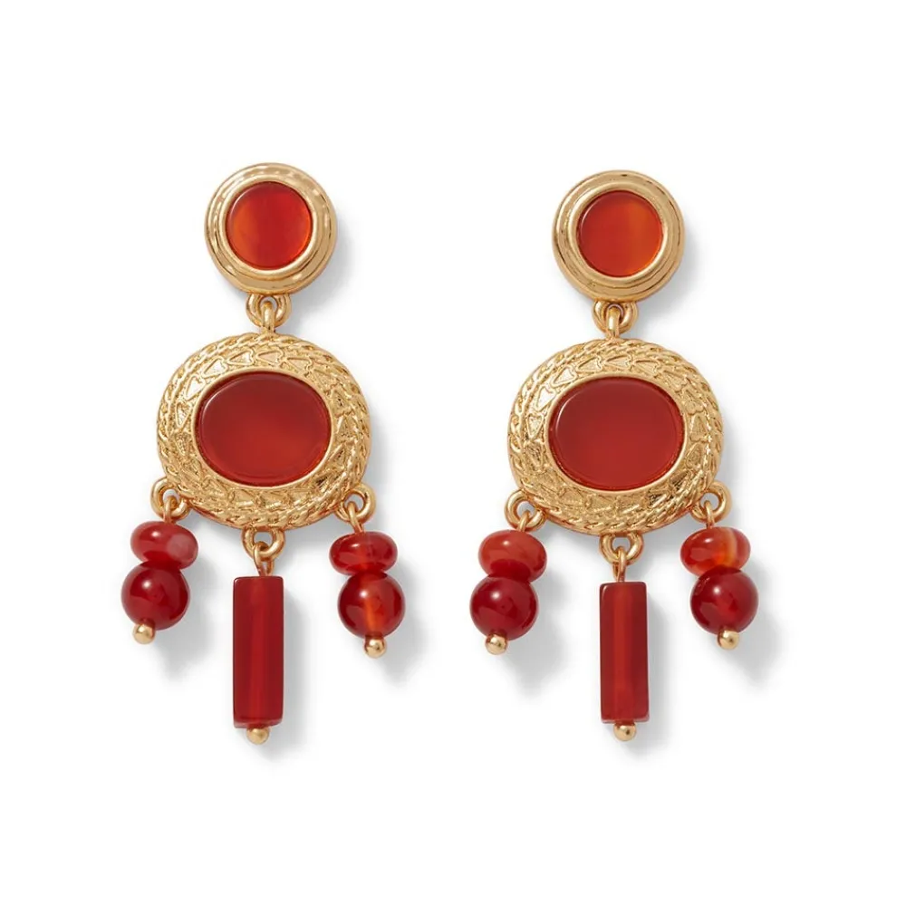 Earrings^The Met Store Classical Carnelian Chandelier Earrings
