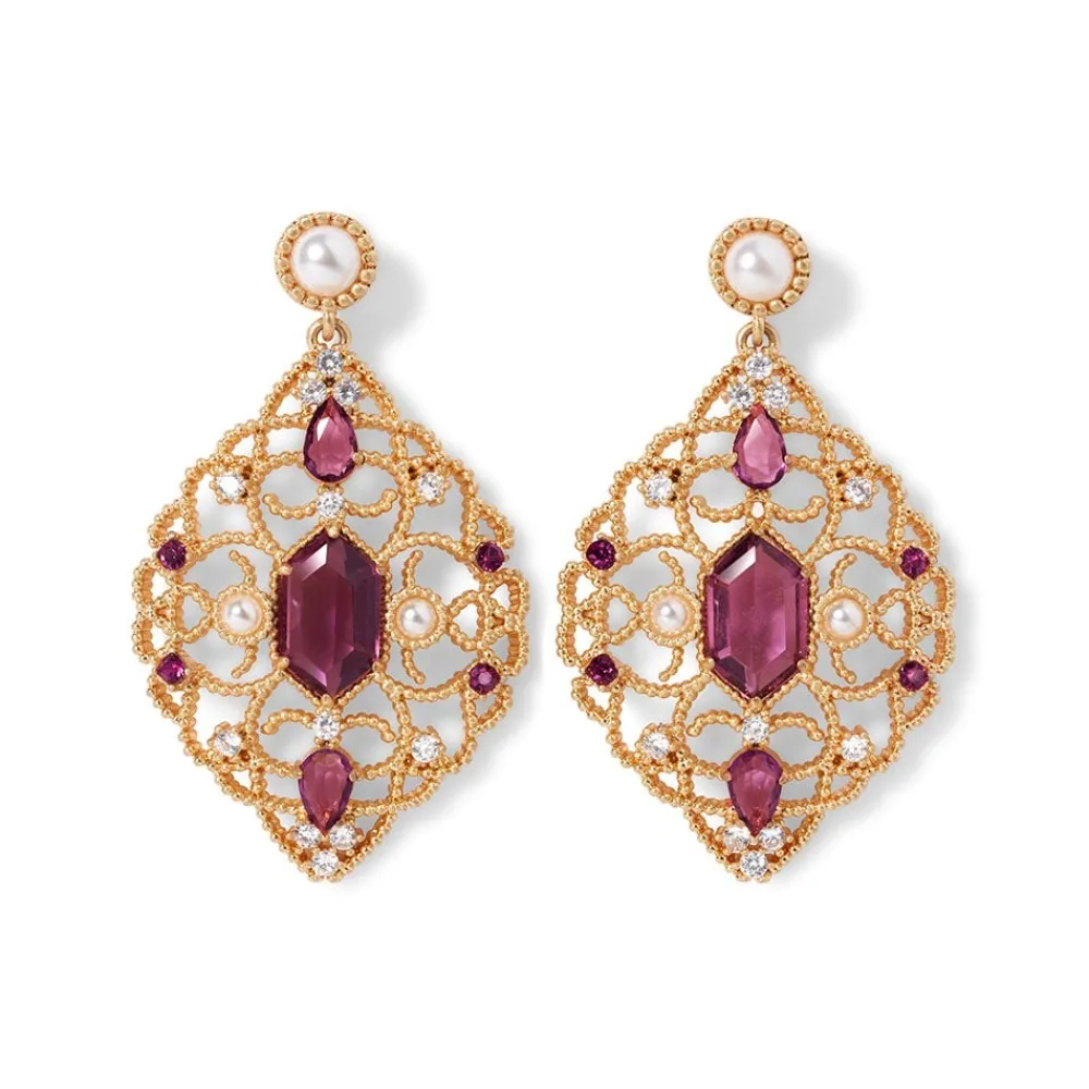 Earrings^The Met Store Turkish Amethyst Statement Earrings