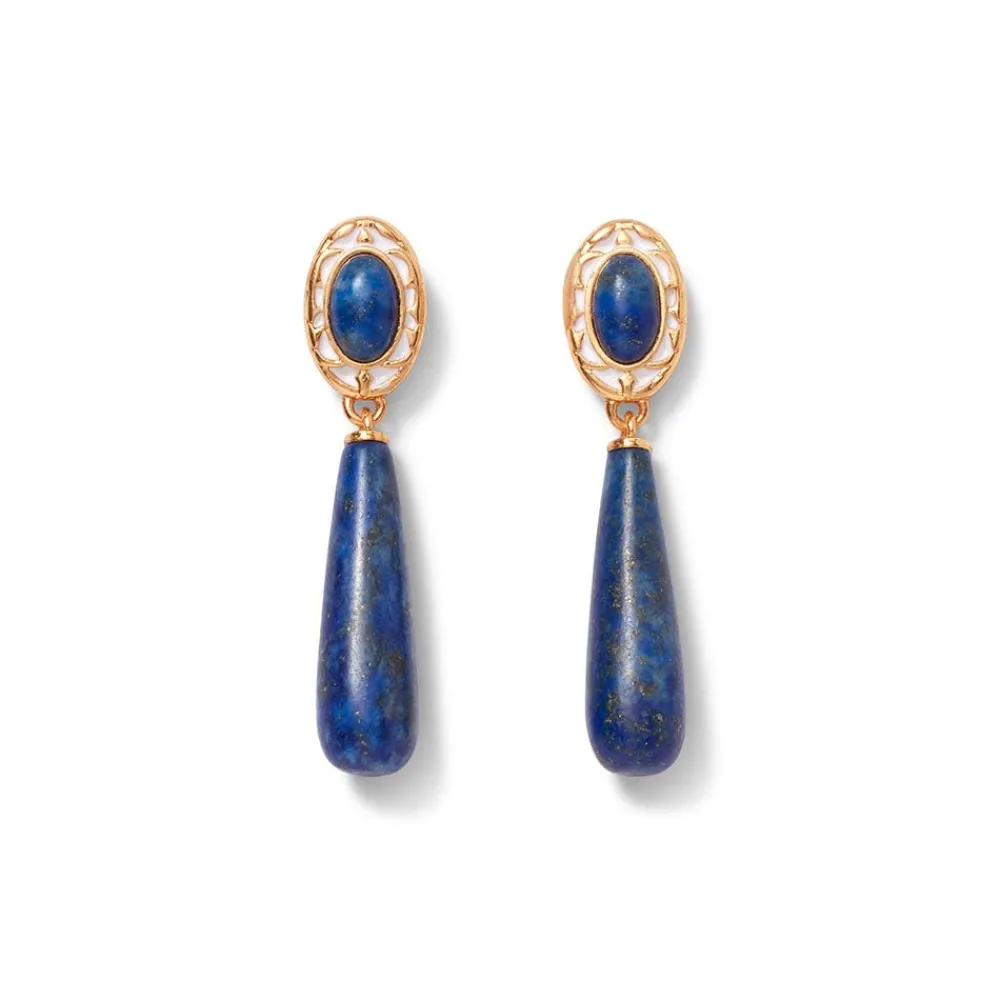 Earrings^The Met Store Spanish Baldric Lapis Elongated Drop Earrings