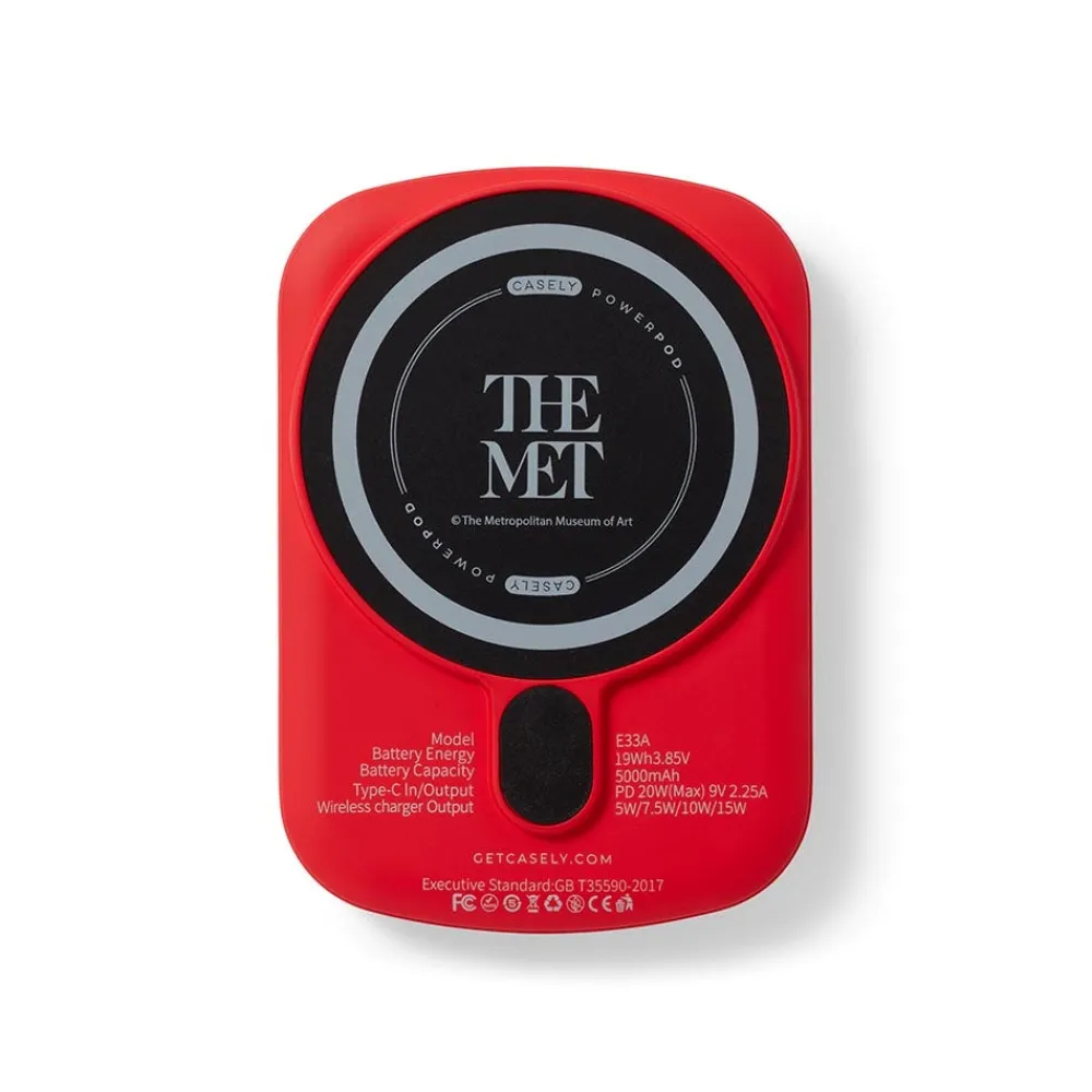Office|Small Accessories^The Met Store Casely Met Logos Power Pod Wireless Charger