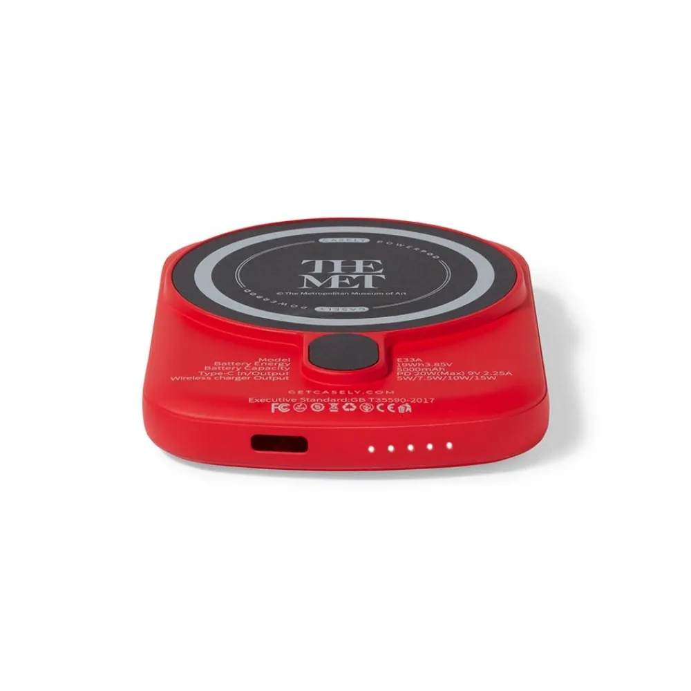 Office|Small Accessories^The Met Store Casely Met Logos Power Pod Wireless Charger