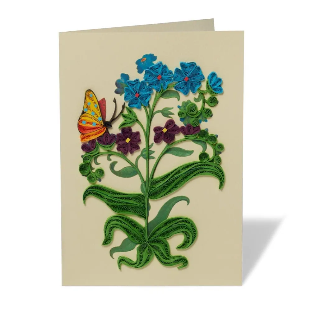 Notecards & Correspondence^The Met Store The Met Cloisters Garden Forget-Me-Not Quilled Card