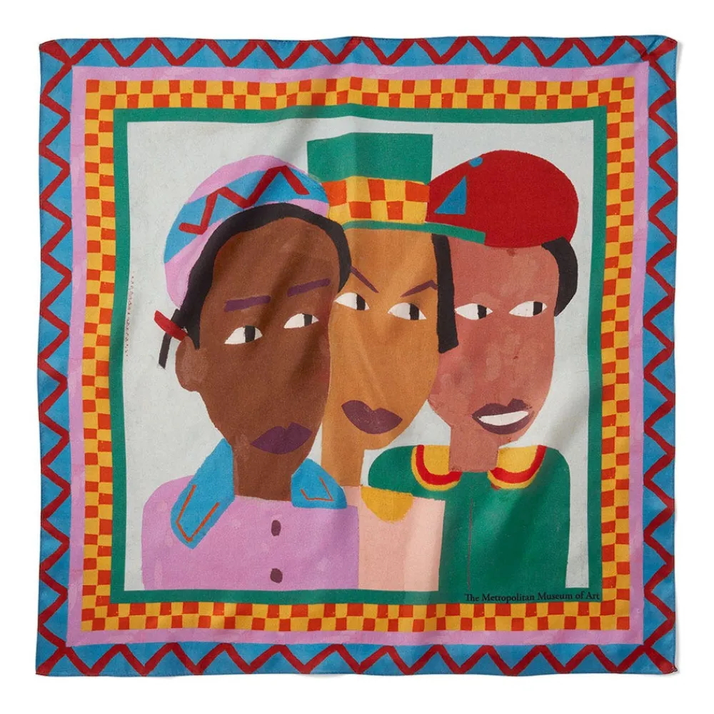 Scarves & Wraps^The Met Store Johnson Three Children Silk Neckerchief
