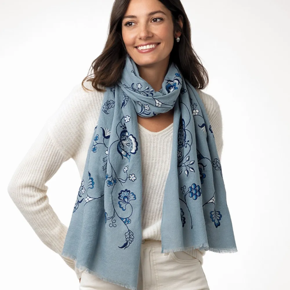Scarves & Wraps^The Met Store American Vines Embroidered Shawl