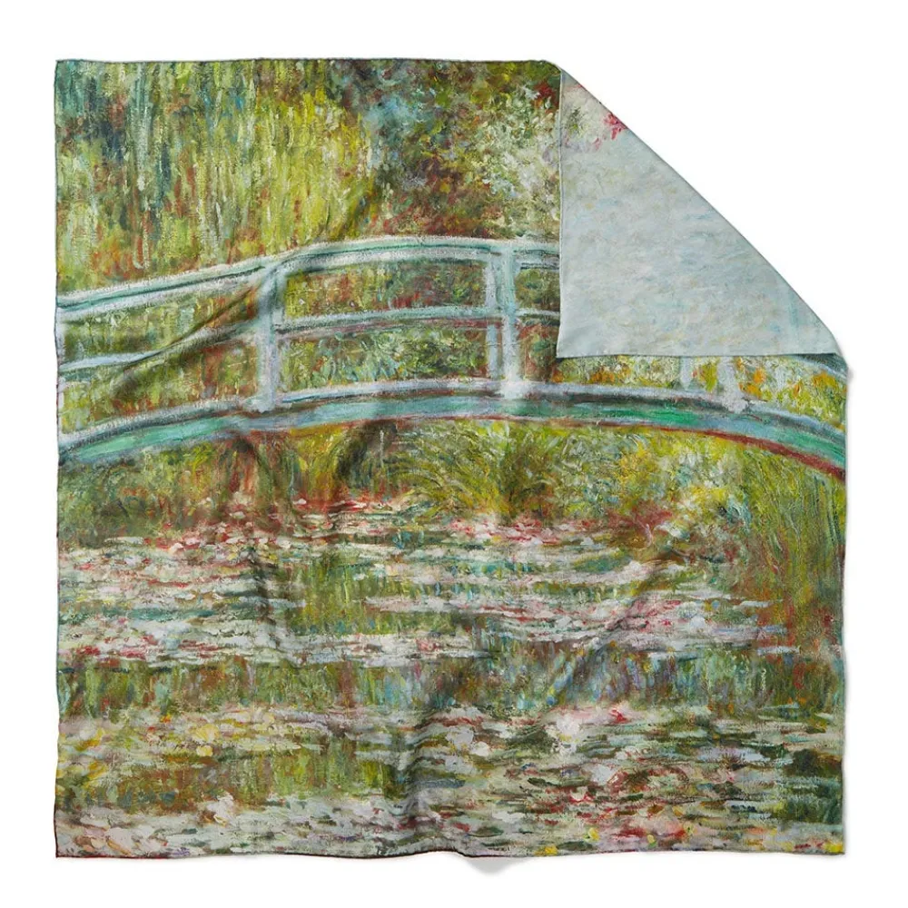 Scarves & Wraps^The Met Store Monet Blooms Double-Sided Square Silk Scarf
