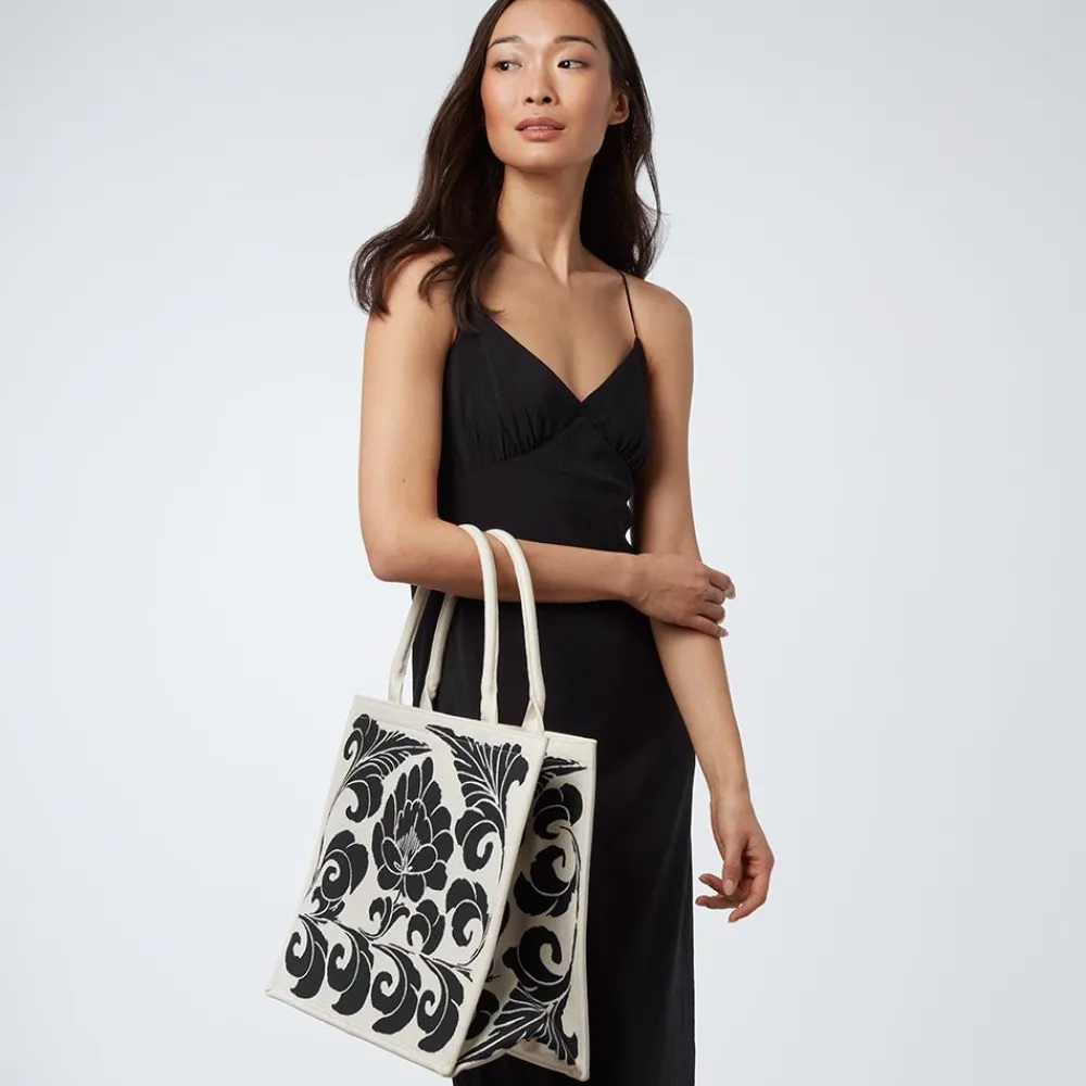 Bags^The Met Store Chinese Peony Oversize Structured Tote