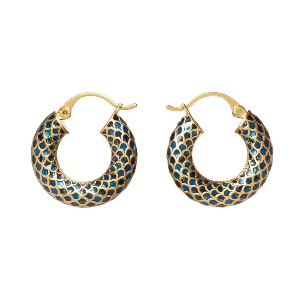 Earrings^The Met Store Egyptian Feather Hoop Earrings