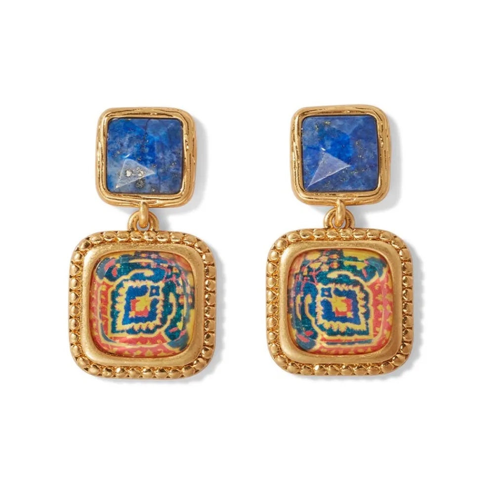 Earrings^The Met Store Kashan Carpet Square Drop Earrings