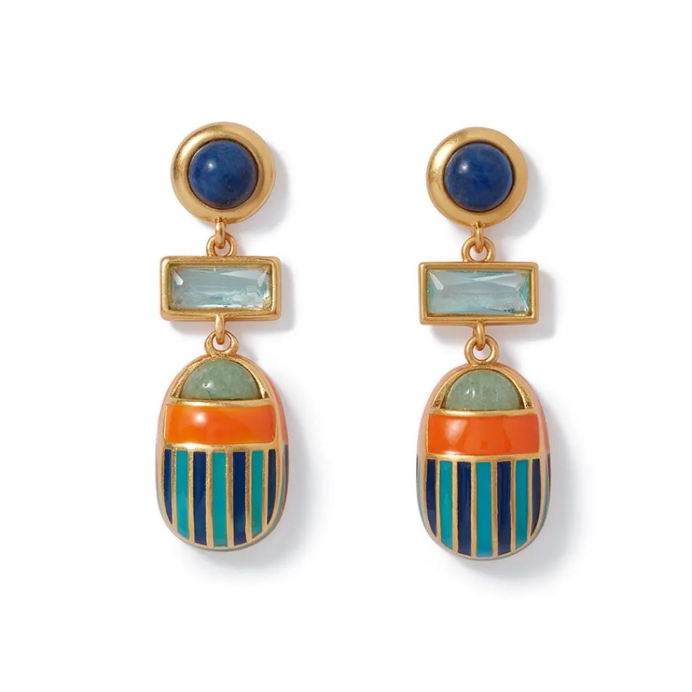 Earrings^The Met Store Royal Scarab Drop Earrings