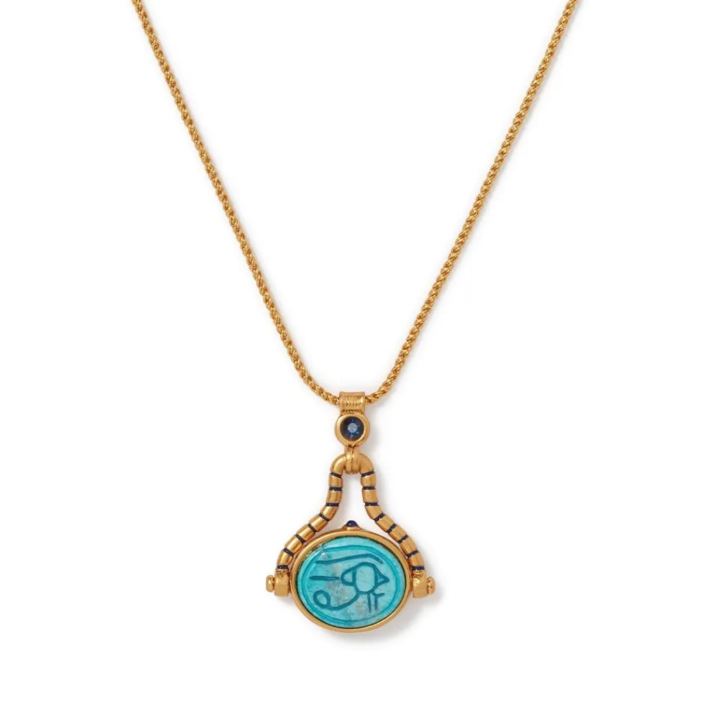 Necklaces^The Met Store Wedjat Eye Scarab Spinning Pendant Necklace