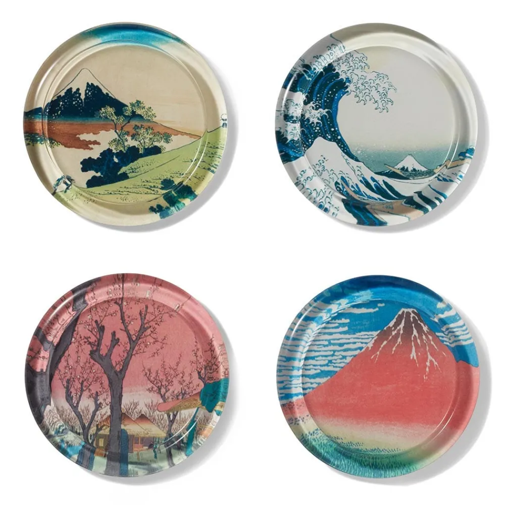 Tableware^The Met Store Hokusai Prints Glass Coasters