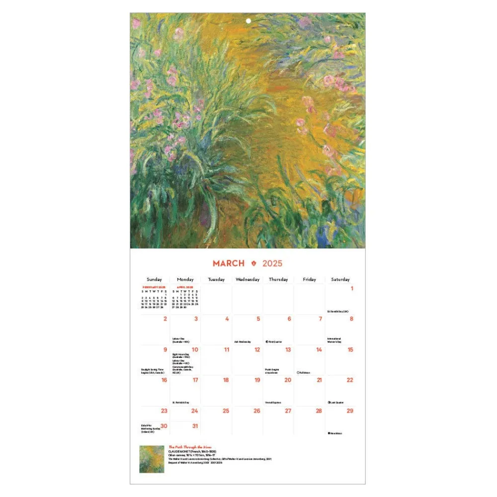 Calendars^The Met Store Impressionism and Post-Impressionism Mini Wall Calendar 2025