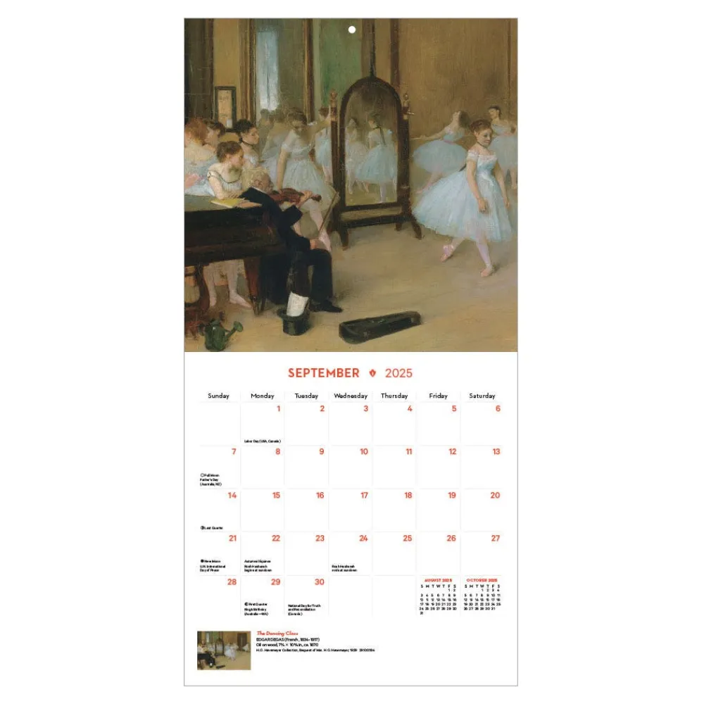 Calendars^The Met Store Impressionism and Post-Impressionism Mini Wall Calendar 2025
