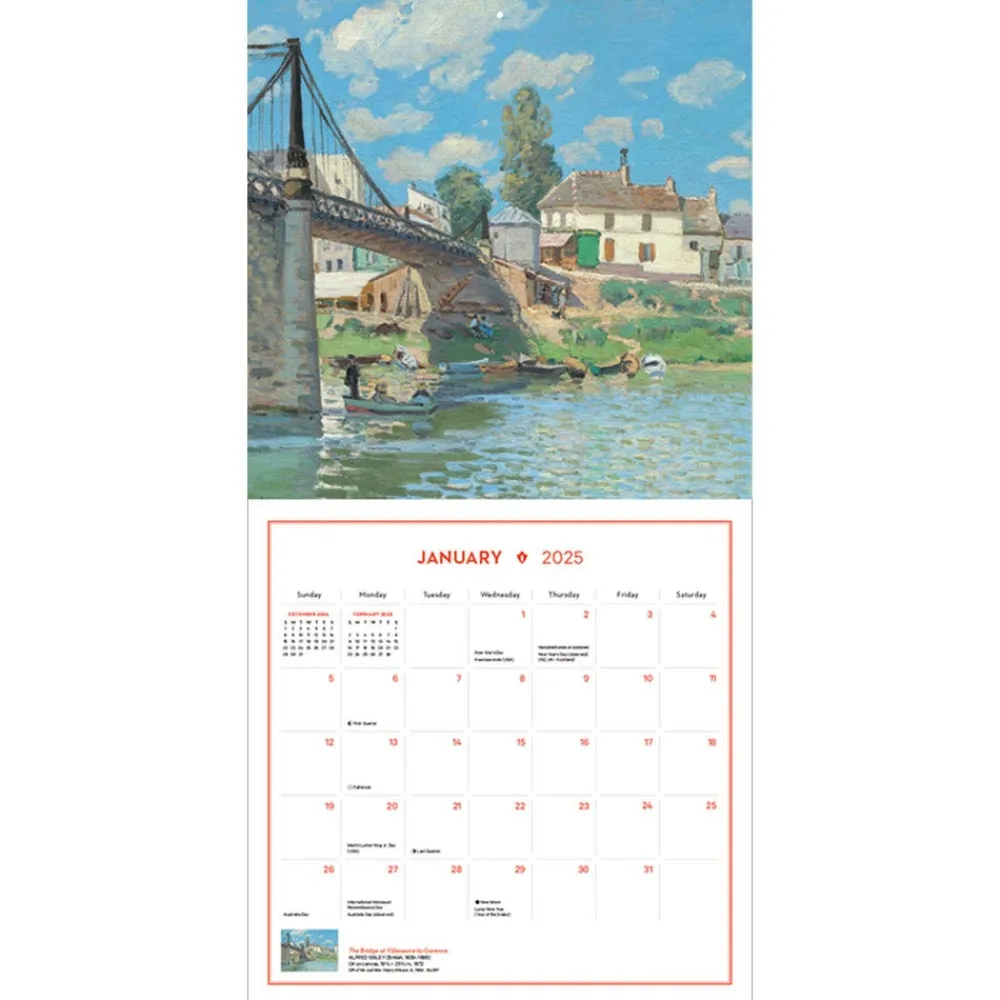 Calendars^The Met Store Impressionism and Post-Impressionism Wall Calendar 2025