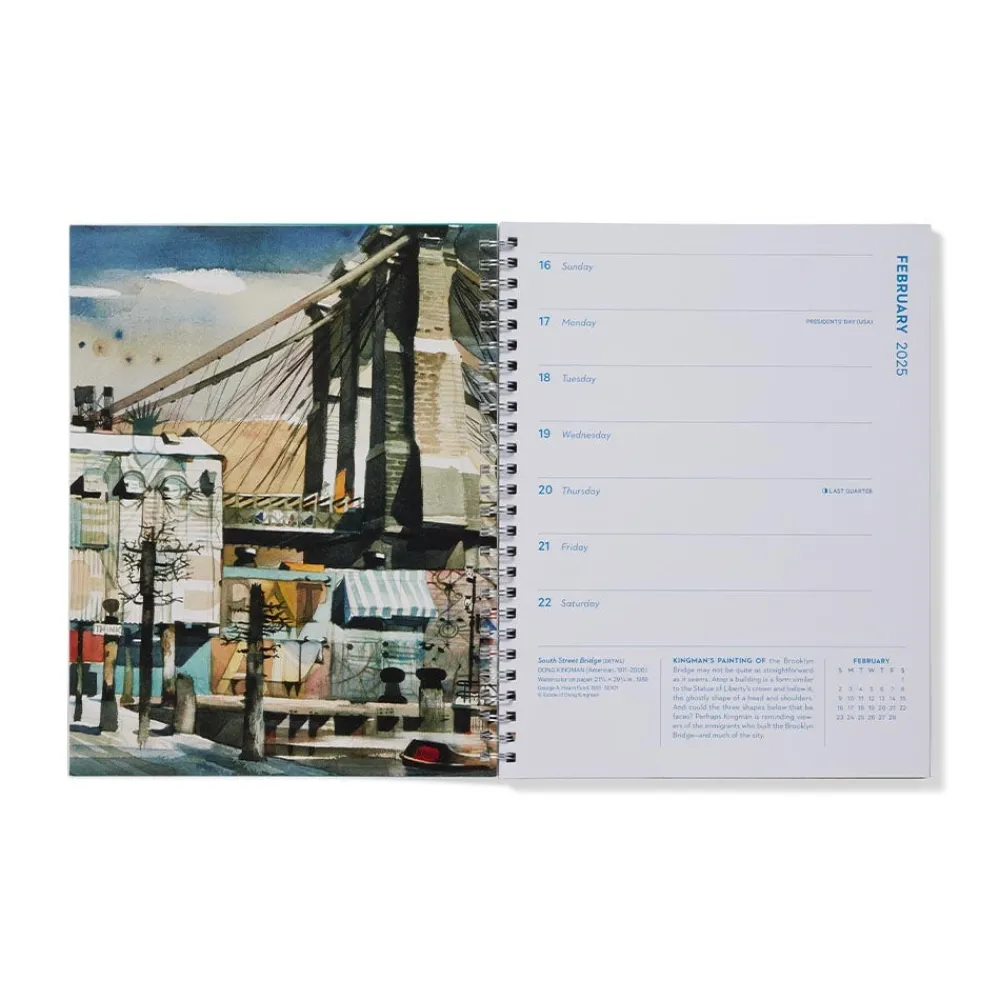 Calendars^The Met Store New York in Art Spiral-Bound Engagement Calendar 2025
