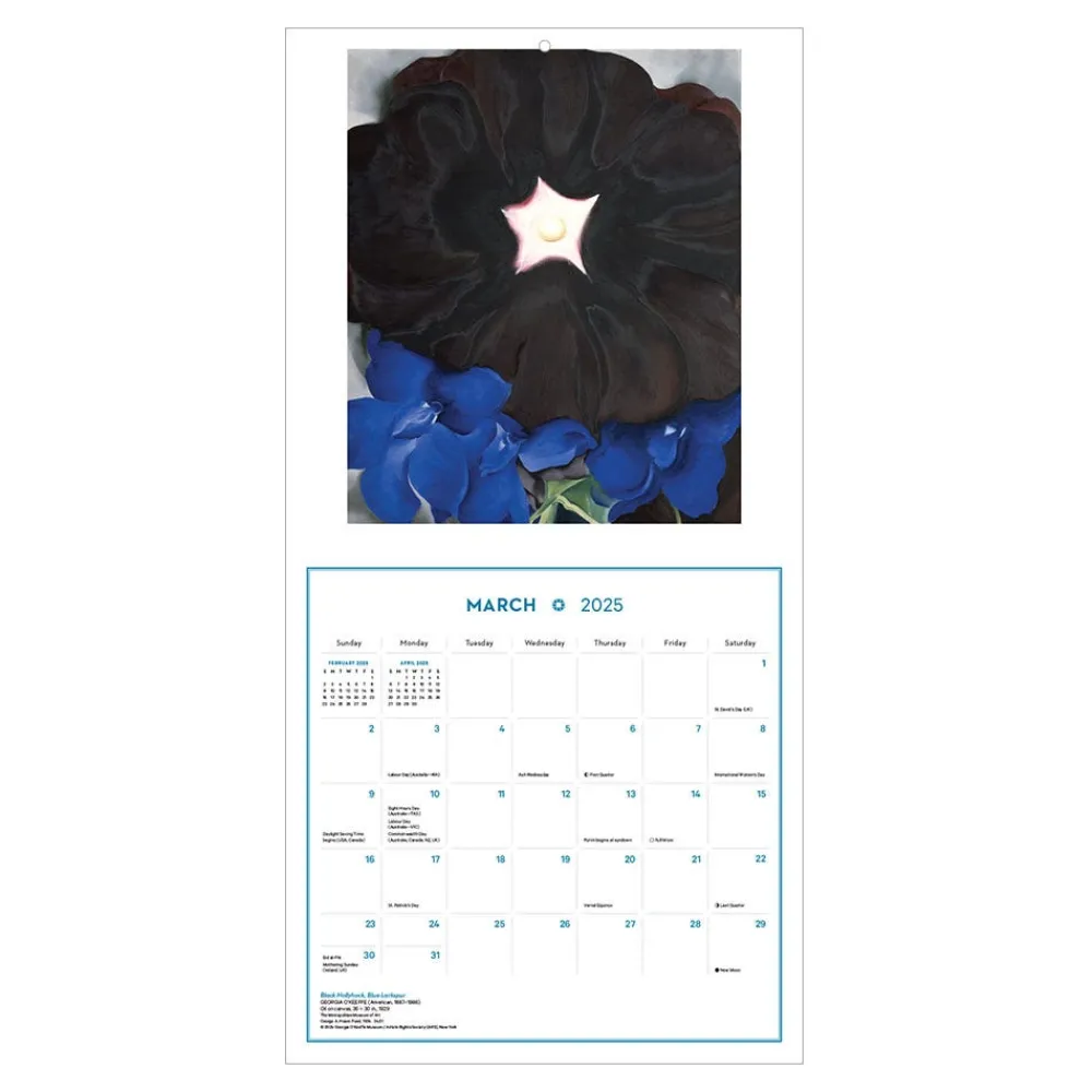Calendars^The Met Store Georgia O'Keeffe Wall Calendar 2025