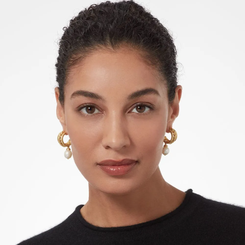 Jewelry Sets^The Met Store Cypriot Twist Pearl Chain Pendant Necklace and Triple-Hoop Earrings Set