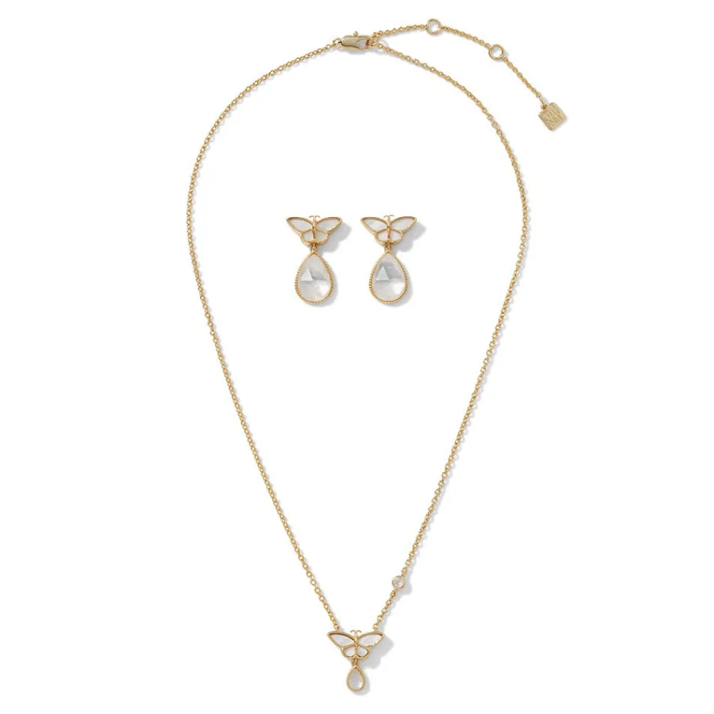 Jewelry Sets^The Met Store Meiji Butterfly Pendant Necklace and Drop Earrings Set