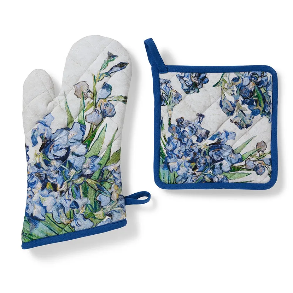 Tableware^The Met Store Van Gogh Irises Pot Holder and Oven Mitt Set