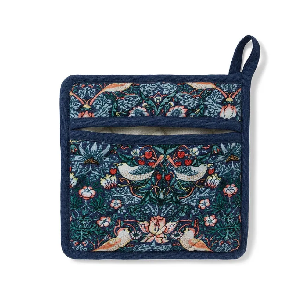 Tableware^The Met Store William Morris Strawberry Thief Pot Holder and Oven Mitt Set