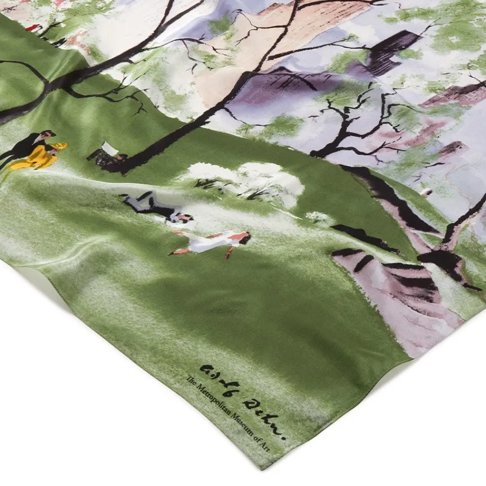 Scarves & Wraps^The Met Store Dehn Spring in Central Park Square Silk Scarf