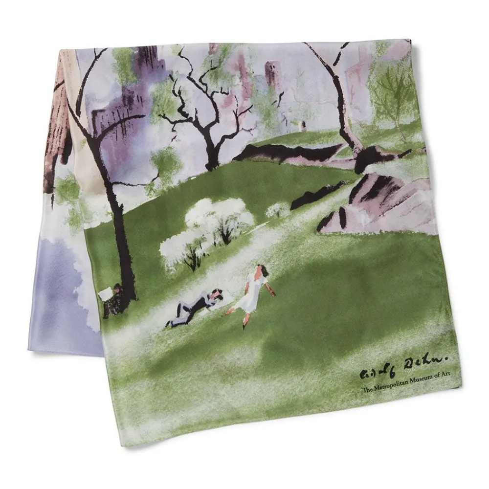 Scarves & Wraps^The Met Store Dehn Spring in Central Park Square Silk Scarf