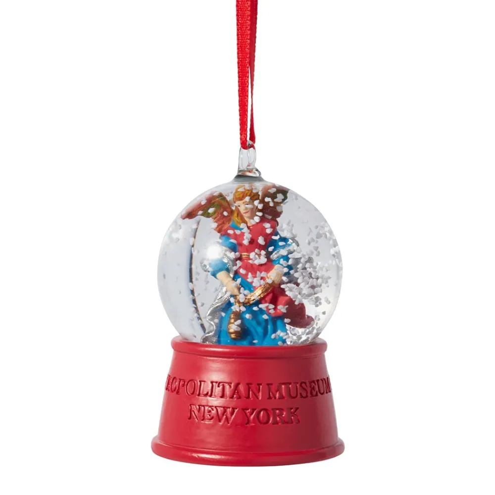 Ornaments^The Met Store Angel Tree Snow Globe Ornament