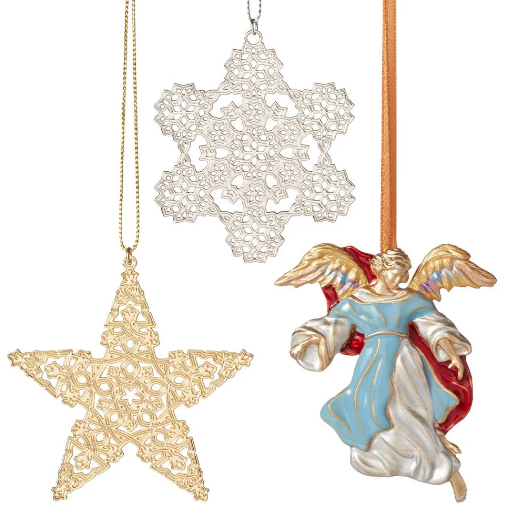 Ornaments^The Met Store 2024 Star, Snowflake, and Angel Tree Ornament Set