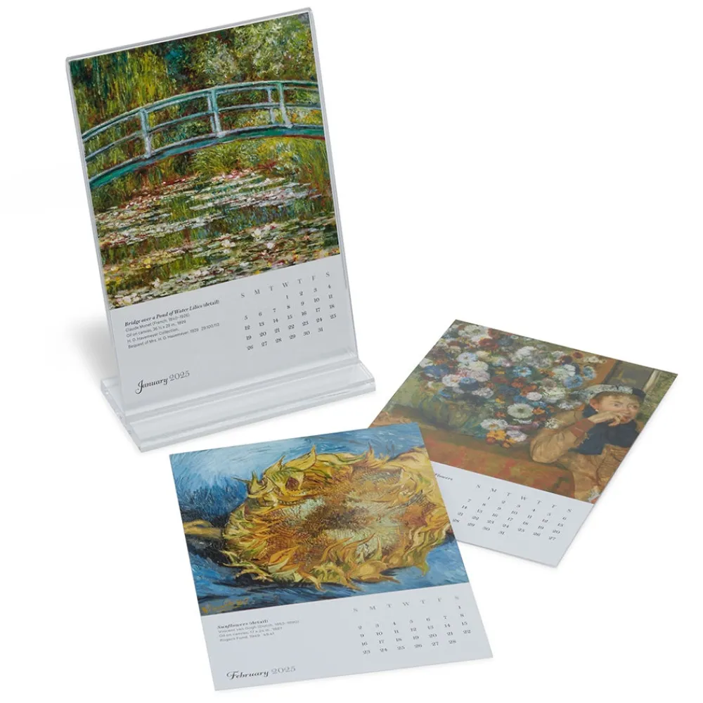 Calendars^The Met Store Impressionism Gardens Plexiglass Calendar Refill 2025