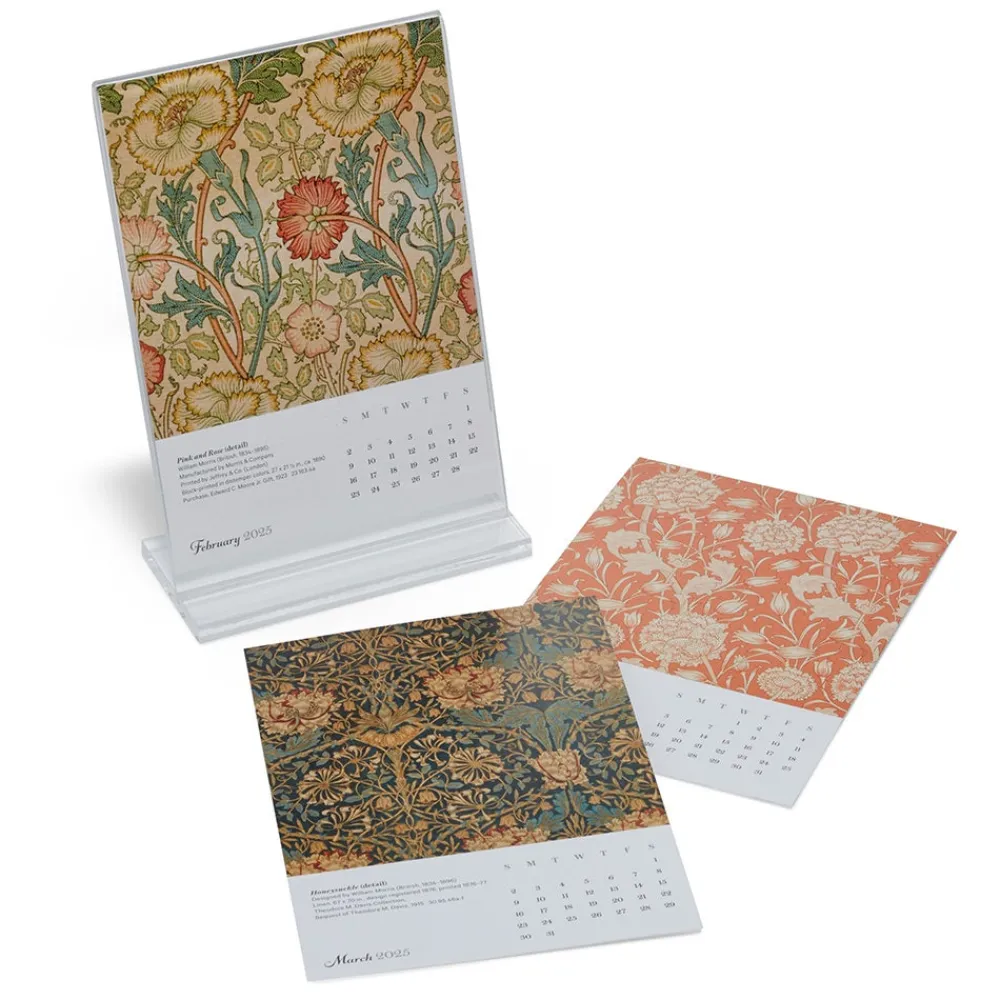 Calendars^The Met Store William Morris Plexiglass Calendar Refill 2025