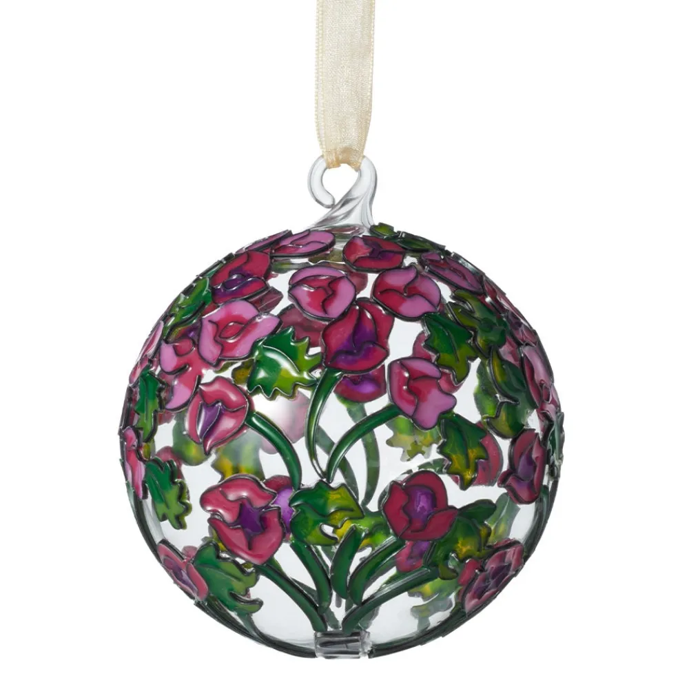 Ornaments^The Met Store Louis C. Tiffany Hollyhocks Cloisonné Ornament