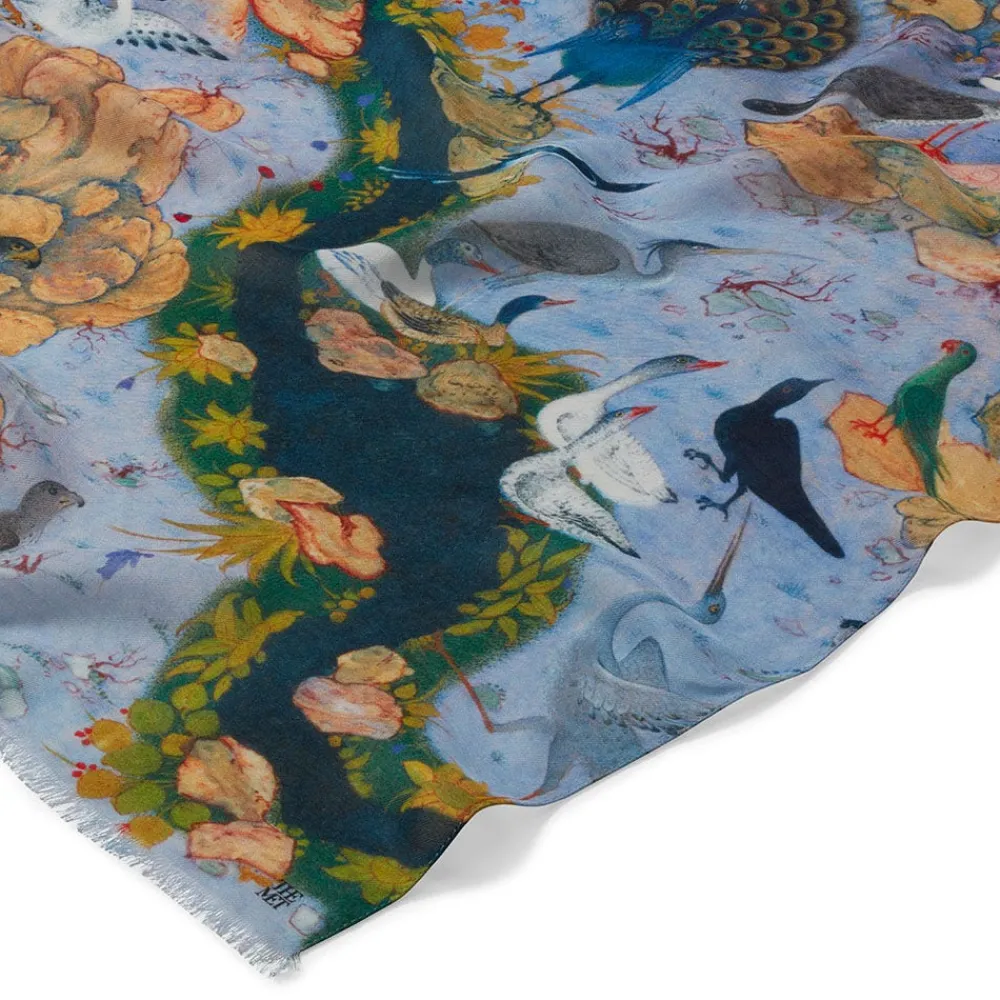 Scarves & Wraps^The Met Store Concourse of the Birds Oblong Scarf
