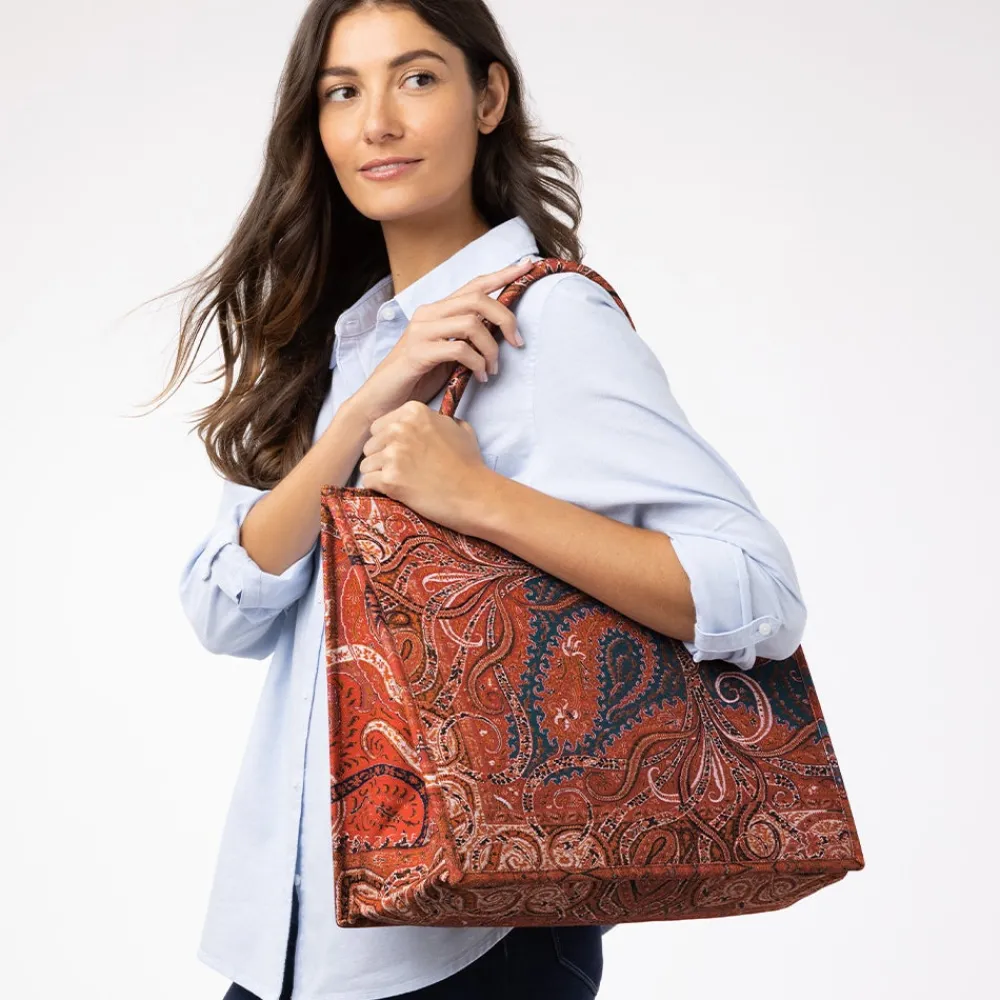 Bags^The Met Store Four Seasons Paisley Oversize Structured Tote